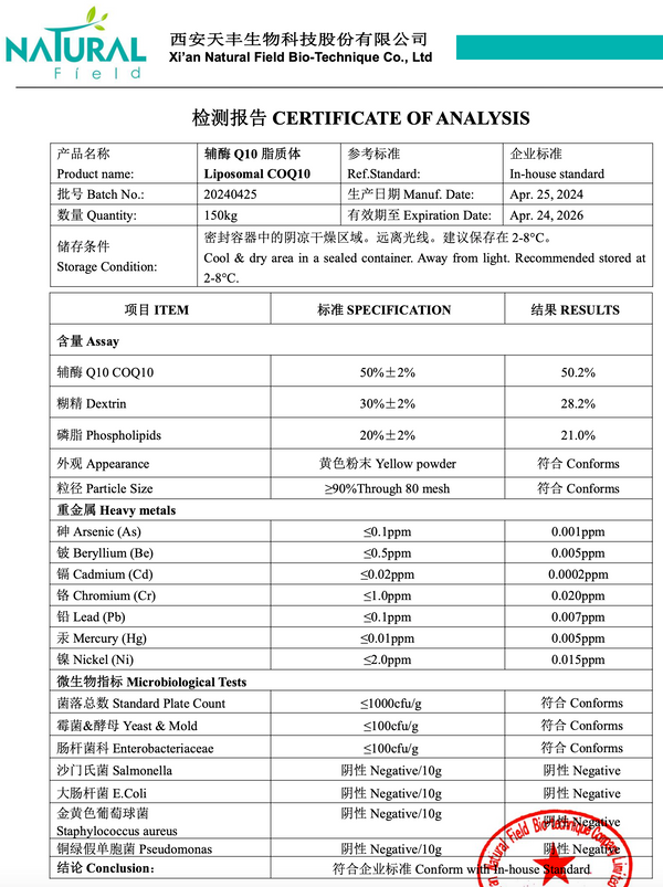 Polvere di coenzima liposomiale AFEGA® Q10 - 60 capsule da 143 mg ciascuna (=100 mg di Q10 puro)