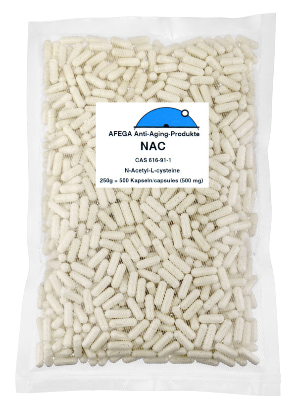 250 g NAC (N-Acetyl-L-Cystein) - 500 cápsulas de 500 mg cada