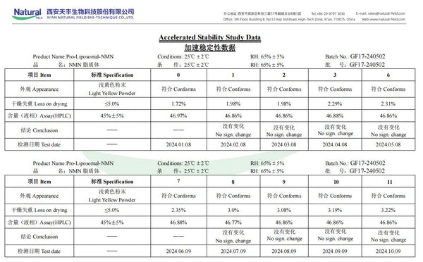 50 g liposomales NMN-Pulver (Nicotinamidmononukleotid)