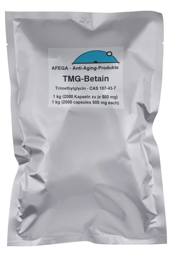 1 kg betaine/TMG capsules (2000 capsules of 500 mg each) - to be taken as a precaution when consuming NMN