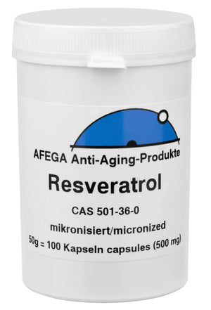 50 g micronized Resveratrol Powder (111 Capsules with 451 mg each)