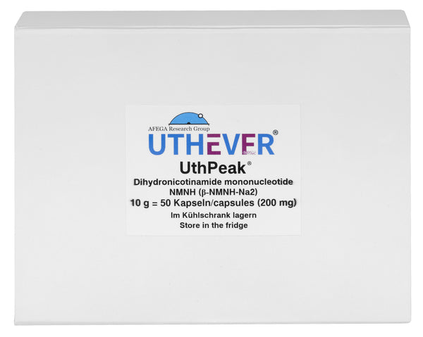 Alternative plus efficace au NMN: UthPeak®/AFEGA® (NMNH, au lieu de NMN) - 50 gélules de 200 mg chacune